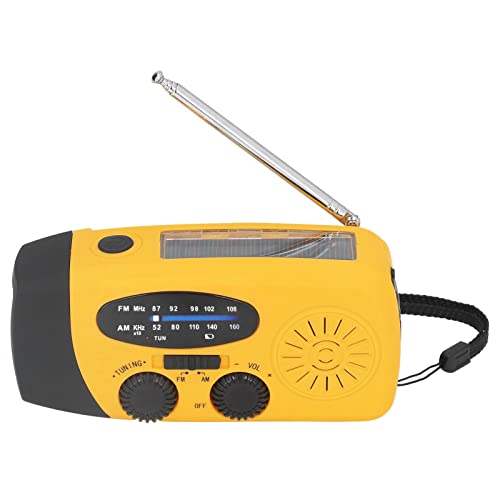 Radio solaire manivelle avec chargement USB portable et lanterne IPX3