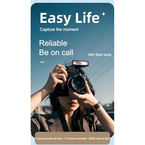 Flash de camara retro FACAIIO GN12 optico y recargable compatible con Fujifilm 6