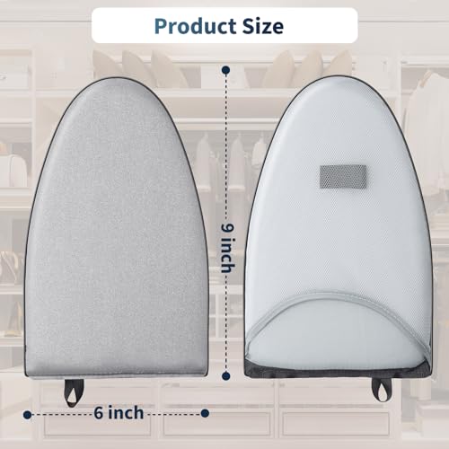 Garment Steamer Ironing Gloves with Finger Loop, Portable Anti Steam Glove, Hanging or Standing Garment Ironing Machine Board, Heat Resistant Steamer Mitt Garment Steamer Accessories for Clothes