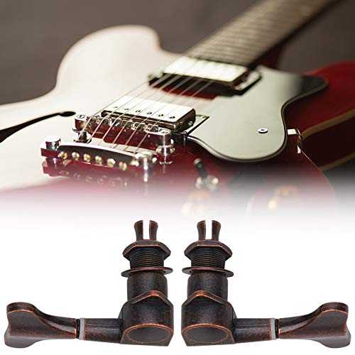 Lazmin112 Guitar Bass Tuners, Enclosed Type Machine Head Tuning Keys Replacement 3L3R Bass Tuners Bass Parts #TOP3
