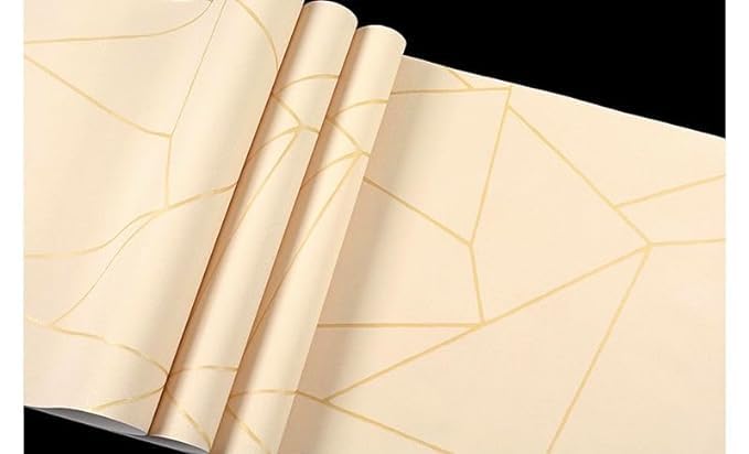 A Walls Dream Beige and Gold Lines Adhesive Wallpaper for Hall Living Room Peel and Stick Vinyl Wallpaper 200 * 45CM - 9 SQFT Approx (B0CY1Y53D4) Amazon Price History, Amazon Price Tracker