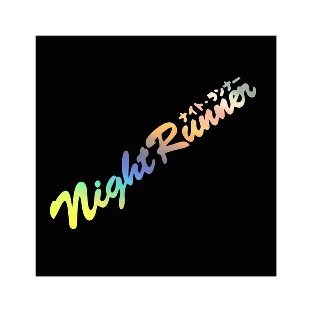 Auto Accessory Racing Sticker Night Runner Front Windshield Waterproof Vinyl Film Decor Decals Auto Tuning Accessories(Laser)