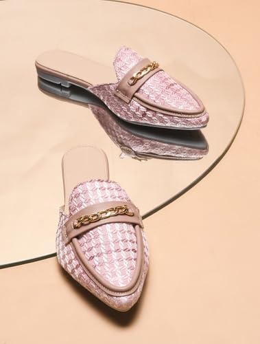 Image of SilverArrow Womens Bunzu Mules | Casul Shoes | Flat Mules Sandals Open Back | Suitable for Casual Outfit