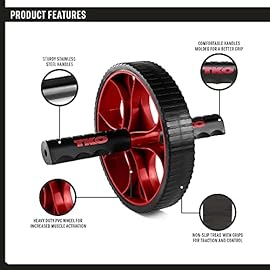 TKO Ab Roller for Abs Workout l Ab Wheel Equipment For Core Workout l Exercise and Fitness Accessories for Strength…
