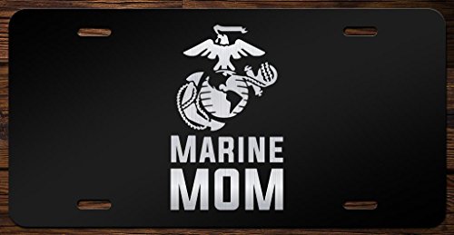 marine mom license plate frame - Marine Mom Emblem Vanity Front License Plate Tag KCE094