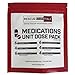 Medications Unit Dose Pack