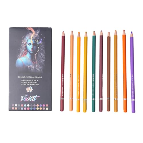 24 Lápices de colores ideales para resolver tareas de dibujo y bocetos infantiles