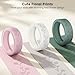 4 Pack Ultra-Thin Ring Covers Compatible with Oura Ring Gen 4/4 Ceramic/Oura Gen 3 Cover, Cute Fancy Floral Engraved Anti-Scratch Silicone Smart Rings Protector Accessories for Women