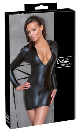 Robe Cottelli BONDAGE Noir XL idéale pour une soirée romantique et audacieuse