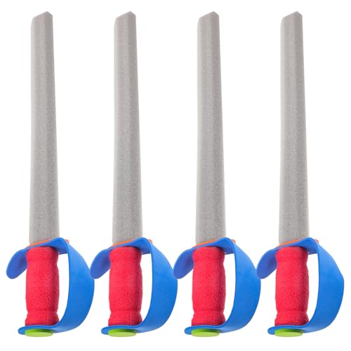SOIMISS Espadas de Espuma para 4 Piezas Espada de Entrenamiento de Esgrima Grande EVA Juguetes Seguros y Suaves para Juegos Disfraces y Actividades Infantiles