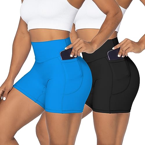 Image of Sunzel No Front Seam Biker Shorts for Women with Pockets, Yoga Workout Gym Bike Shorts with Tummy Control | 3, 5 Or 8-Inch Inseam, High Waisted, No Front Seam, Side Pockets, Buttery Soft, Compression Fit, Squat Proof, Tummy Control