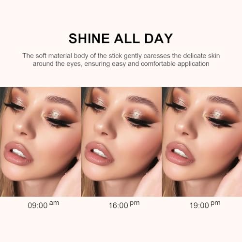 Fovcos Professional Makeup Eyeshadow Pencil, Advanced Shadow Stick, Eye Shadow Pencils, Eye Pencil, Eyeshadow Stick, Eye highlighter, Eyeshadow Pen (Pink)