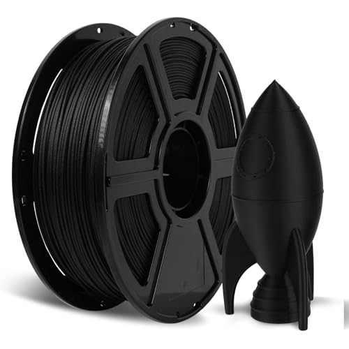 FLASHFORGE Carbon Fiber PETG Filament 1.75mm Black, Reinforced 3D...