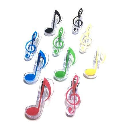 Amazon Red Lightning 音符 クリップ ト音記号 メモクリップ 30個セット カラフル 楽譜 譜面 スコア 音楽 ミュージック 吹奏楽 ビッグバンド Rl090 クリップ リング 文房具 オフィス用品