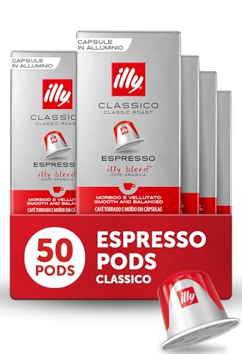 illy Espresso Compatible Capsules, Coffee Pods for Nespresso Original Line Machine, Classico Medium...