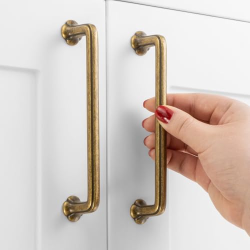 ASKANO 5 Inch Antique Brass Cabinet Pulls Drawer Handles 10 Pack P2502 by ASKANO - Used condition - US$23.76