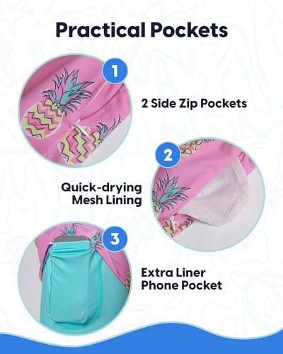 Image of maamgic 2 in 1 Mens Swim Trunks 7 Inch Swim Shorts Swim Suits Board Shorts