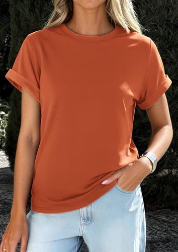 Image of PRETTYGARDEN Womens Summer Tops Short Sleeve Shirts