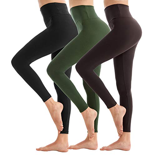 SINOPHANT Legging met Hoge Taille voor Vrouwen - Boterachtig Zacht Niet Transparante Legging Voor Buikcontrole, Plus-maat Workout Gym Yoga Rekbare Broek