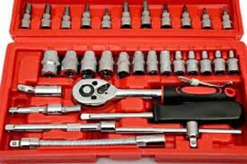 Krupanidhi 46 in 1 Pcs Tool Kit & Screwdriver and Socket Set Multi Purpose Combination Tool Case Precision Socket Set 1