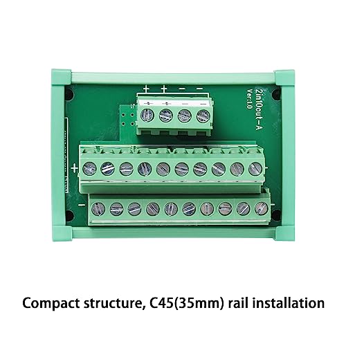 2 In 10 Out Terminal Blocks Module, 25A DIN Rail And