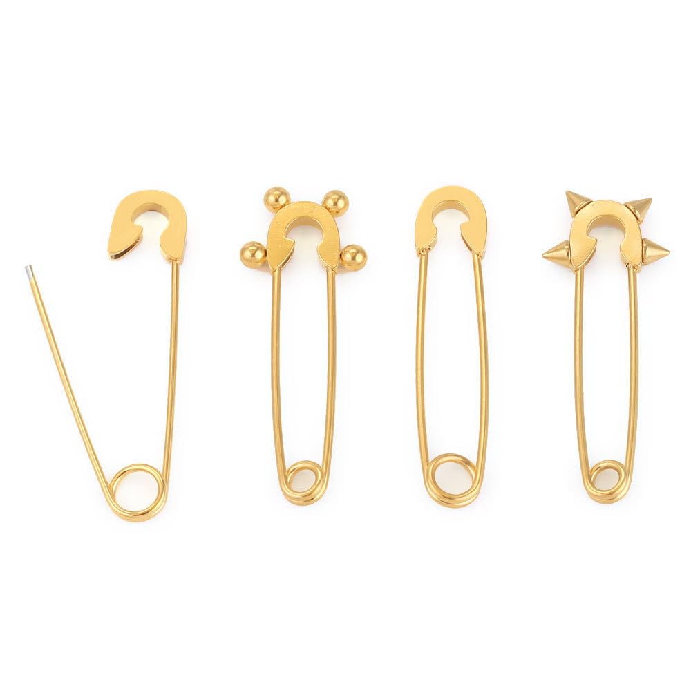Alfiler De Seguridad Grande De 38 Mm Y 30 Piezas, Broche Simple De Acero Inoxidable, Alfiler De Insignia De Ropa Y Equipaje Hecho A Mano, Utilizado para Accesorios De Joyería De Bricolaje