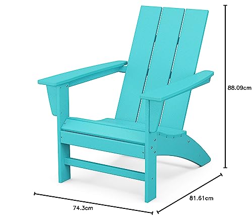Image of POLYWOOD AD420AR Modern Adirondack Chair, Aruba