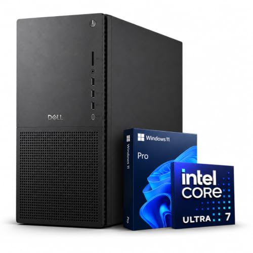 Image of Dell Tower Plus EBT2250 Desktop Ai Computer - Series 2 Intel Core Ultra 7 265 20-Core Processor up to 5.3 GHz, 64GB DDR5 RAM, 512GB NVMe SSD, Intel (R) Graphics, Windows 11 Pro, Graphite