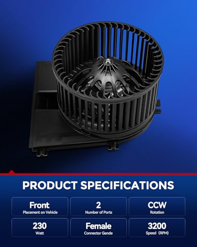Image of KAX AC Blower Motor for Volkswagen Jetta 2000-2004, Golf 2000-2006,GTI 2006,Beetle 1998-2010,Audi TT /TT Quattro 2000-2006,Porsche 911 1999-2013,Boxster 1997-2012,Cayman 2006-2012 Replaces# 700158