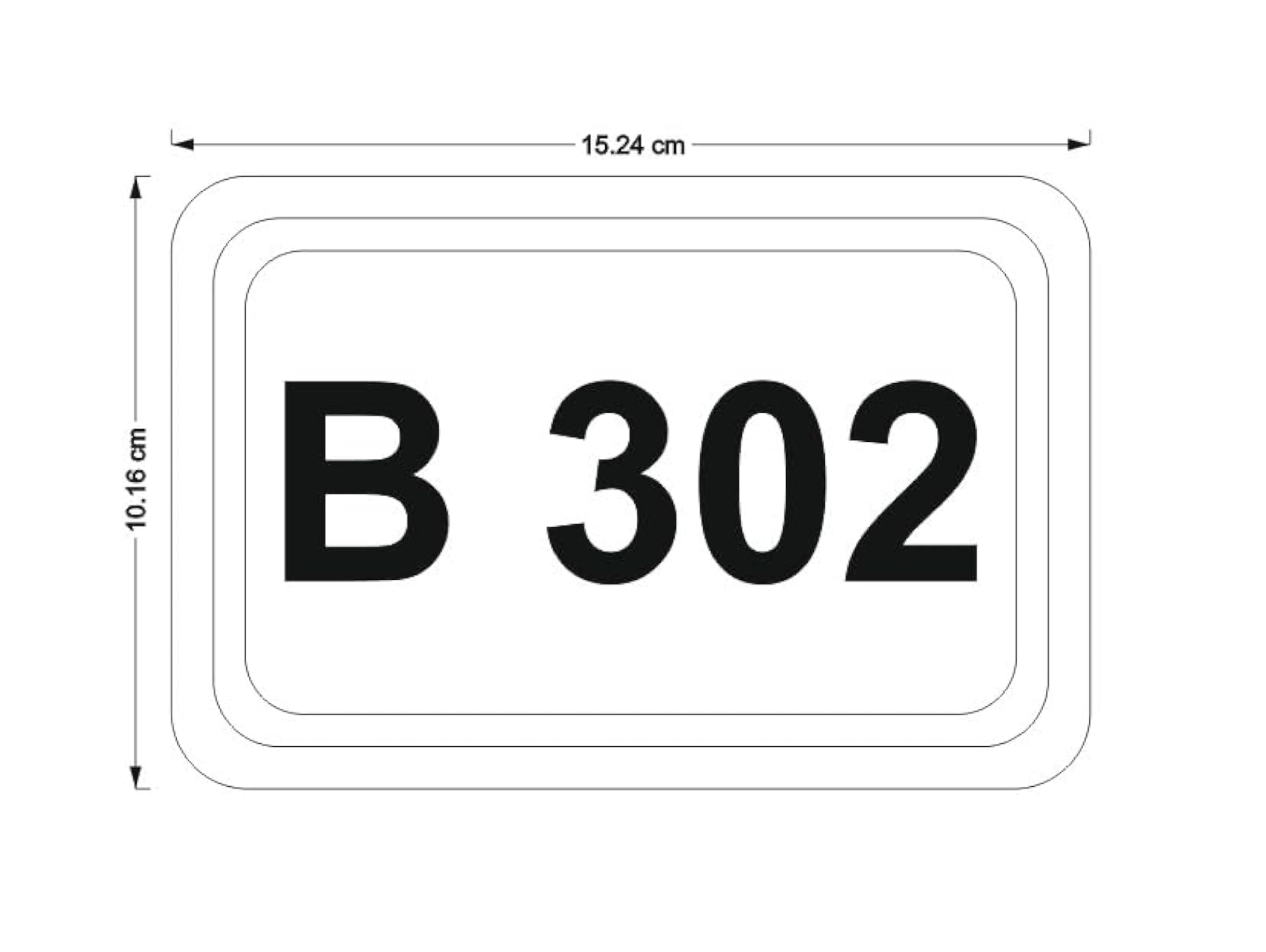 Modern Acrylic Door Number Plate for Home