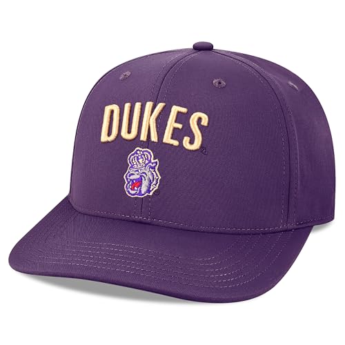 Legacy NCAA Officially Licensed Baseball Hat, James Madison Dukes, Lightweight Cap for Men & Women, Back Nine Adjustable (B9A), Purple, One Size Fits Most, Adjustable Closure
