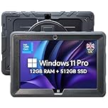 Fusion5 Built in UK 10.1” Windows 11 Professional Rugged Tablet PC - 12GB RAM 512GB SSD, Intel 13th Gen, Full HD Windows Tablet Computer, USB C, HDMI - 2 Year Full Warranty with Accidental Damage