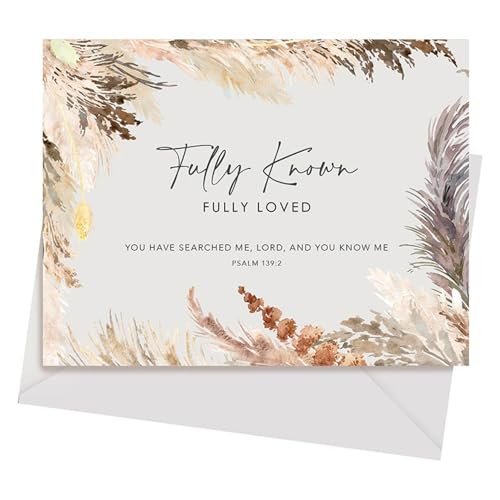 Faithworks Christian Gifts - Set of 12 Inspirational Boxed Cards with Scripture, Fully Known