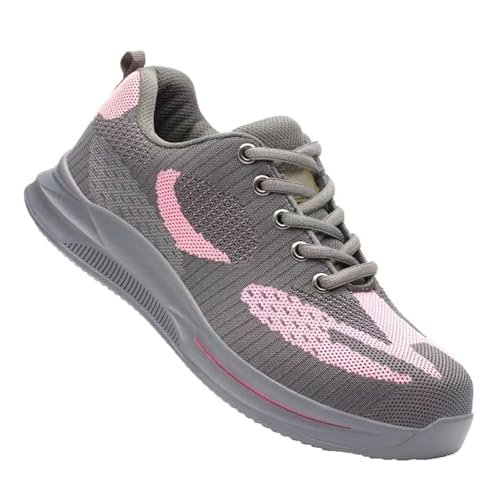 WaKsazlz Zapatos de Seguridad para Hombre Calzado de Seguridad Mujer Ligeras Zapatos de Trabajo Antideslizante con Punta de Acero