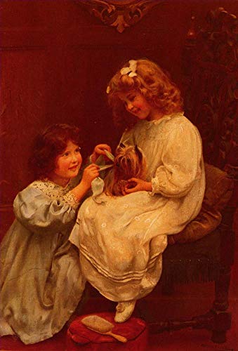 Peinture à l'huile célèbre Les enfants idylliques pour un salon élégant et chaleureux