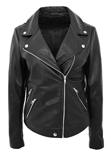 Veste en cuir femmes motard Maya, la coupe ajustée qui sublime votre silhouette décontractée