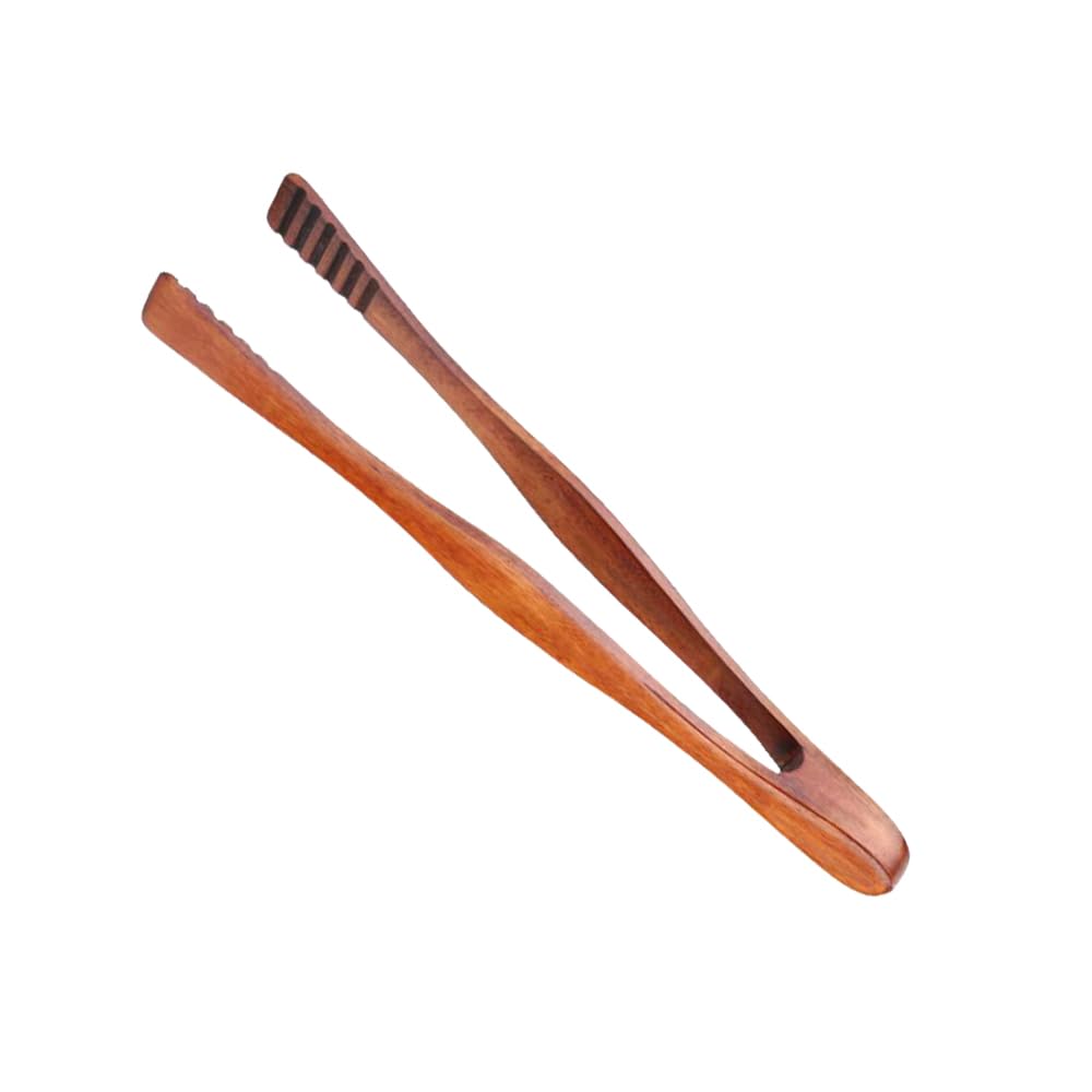 Pinza para tostadora de madera reutilizable, pinzas de cocina para pan tostado, bufé