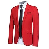 giacca elegante rossa da uomo Ottima qualità, design alla moda che offre una perfetta combinazione di eleganza e comfort.