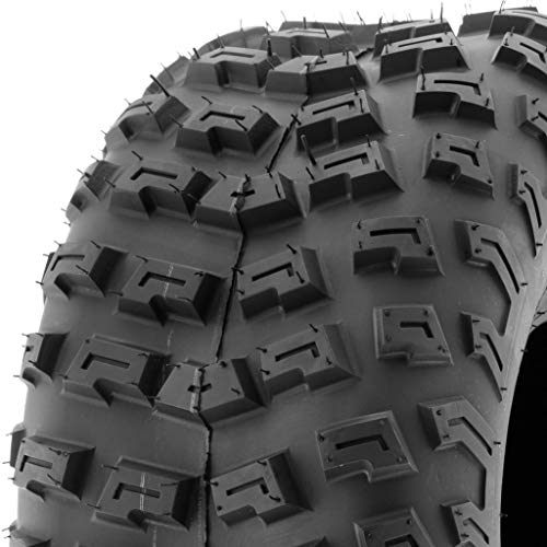 [Single] SunF ATV UTV 22x10-8 All Terrain 6 PR Tubeless Replacement Knobby Tire A030 black
