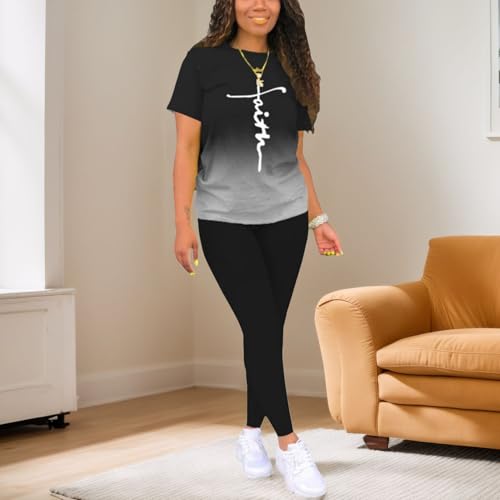 Two Piece Outfits For Women Summer Sweatsuits Sets Short Sleeve2