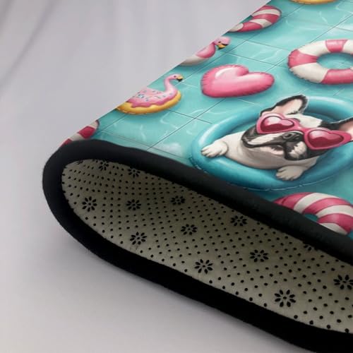 Tapis antidérapant lavable bouledogue français pour salon et chambre - 6