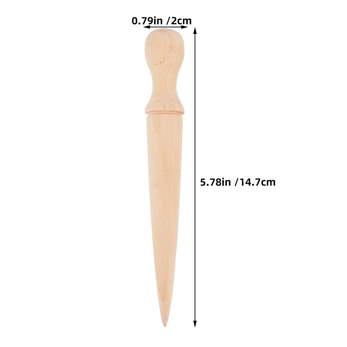 VANZACK 6 Pezzi Strumento da Giardino in Legno Manico Ergonomico per Piantare e Scavare, Attrezzo Versatile Facile da Pulire per Giardinaggio e Orto