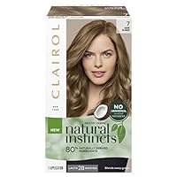 Clairol Natural Instincts Semi-Permanant Hair Colour, 7 Dark Blonde, Ammonia Free, Natural Hair Colour