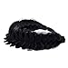 TOECWEGR Synthetic Hair Braided Headband Classic Chunky Wide Plaited Wedding Fluffy Braids Wig Women Girl Beauty Accessory (A01-1)