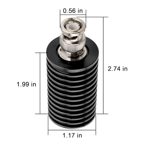 Carga ficticia BNC macho 50 ohm 10W para RF miniatura 4