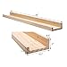 AZSKY Floating Shelves Wall Mounted Set of 2 Natural Wood Picture Shelves Wall Shelves for Bedroom Bathroom Living Room Kitchen Laundry Room Storage & Decoration 24 Inch