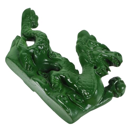 Dragon chinois en bois pour décoration de table et bureau Feng Shui zen