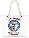 VOID XXL Strandtasche Los Pollos Shopper Tasche 58x38x16cm 23L Beach Bag Bad Walter Breacking Chicken, Kissen Farbe:Weiß