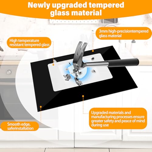 Image of WPW10118455 Outer Oven Door Glass Compatible With Whirlpool Stove Outer Glass W10118455 Whirlpool Oven Outer Glass Door Replacement Parts W10010680, W10075990, 1470262 Exterior Door Glass