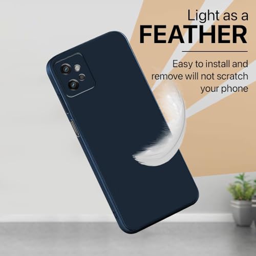 Image of Back Cover for Motorola Moto G32 4G | Full Camera Protection | Premium Liquid Silicon Case | Flexible Bumper Case for Motorola Moto G32 4G (Dark Blue)